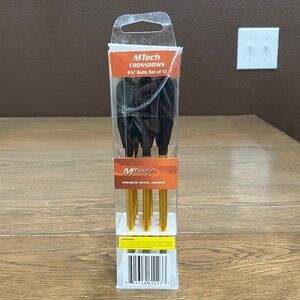 MTech Crossbows 6 3/8” Bolts Premium Metal Arrows (Set of 11 Arrows)